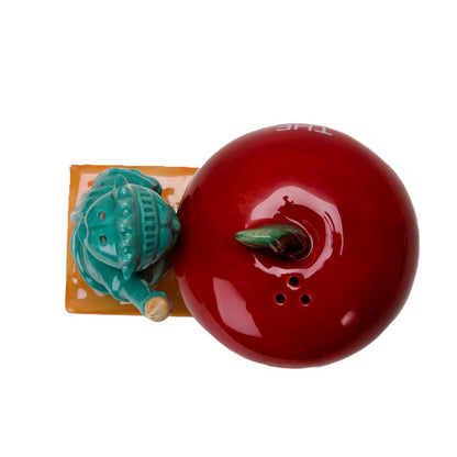Pacific Giftware Empire State Apple and Liberty Ceramic Salt and Pepper Shakers