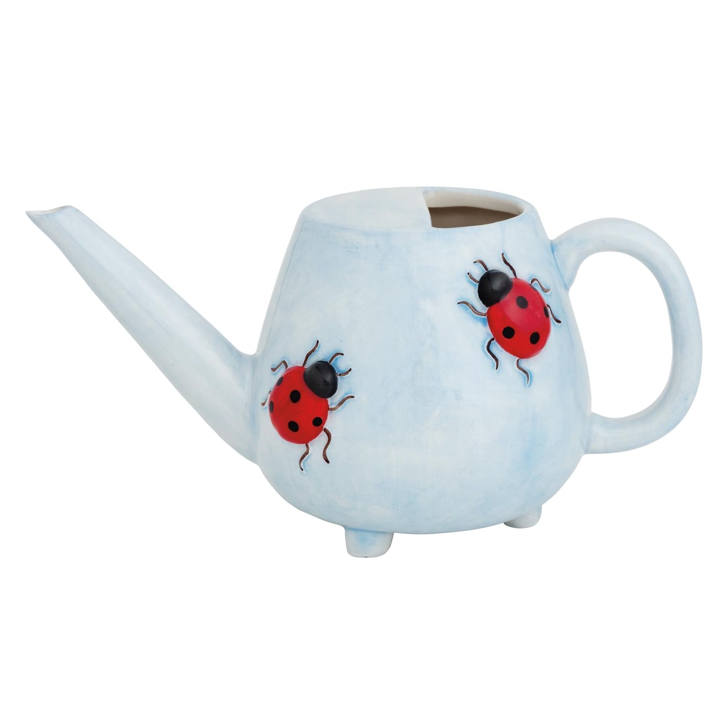 Mud Pie Lady Bug Ceramic Watering Can