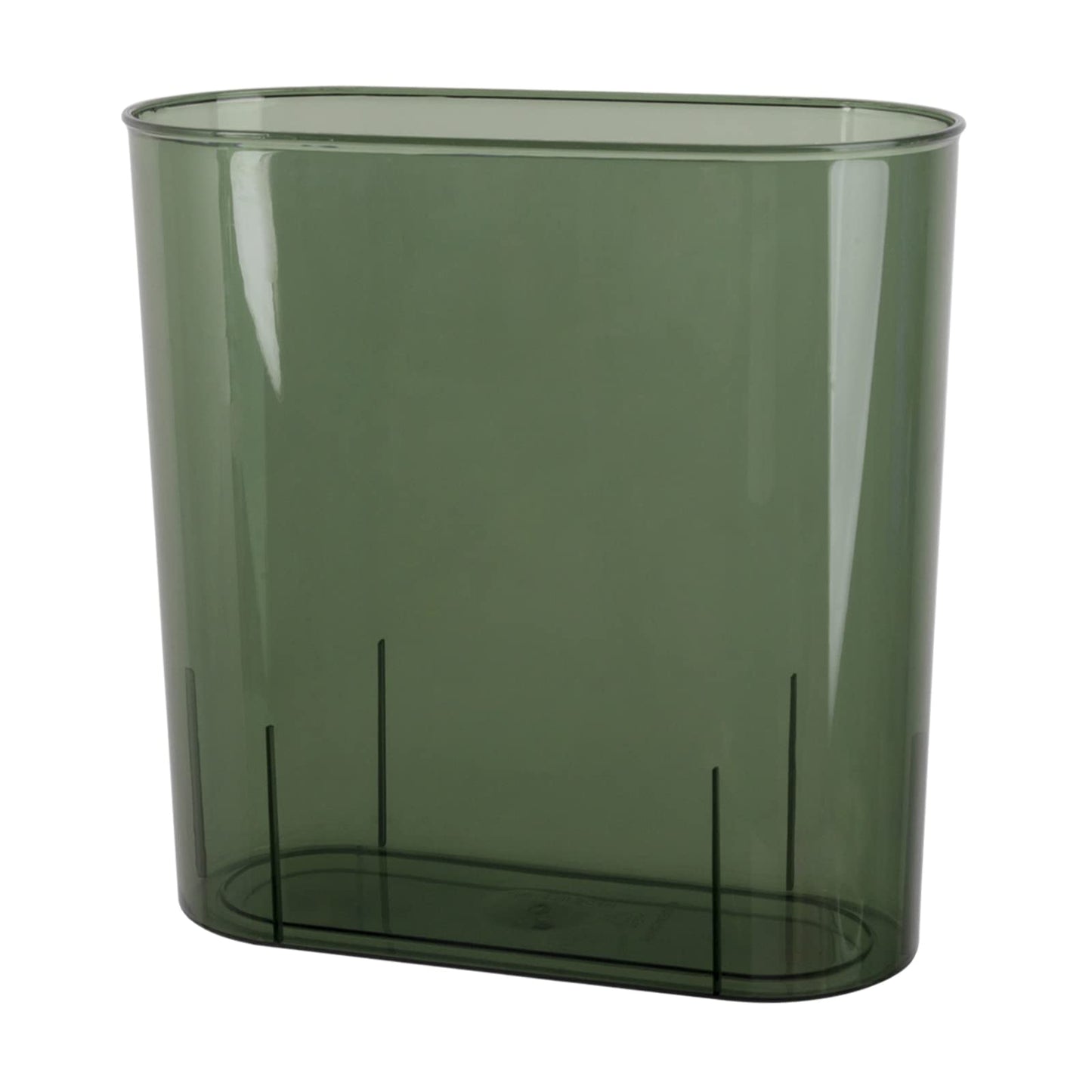 Anyoifax Small Trash Can Slim Garbage Can 3 Gallon Waste Basket Trash Bin Container for Bathroom, Bedroom, Living Room, Kitchen, Under Desk, Office, Colleg Dorm - Green