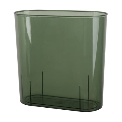 Anyoifax Small Trash Can Slim Garbage Can 3 Gallon Waste Basket Trash Bin Container for Bathroom, Bedroom, Living Room, Kitchen, Under Desk, Office, Colleg Dorm - Green