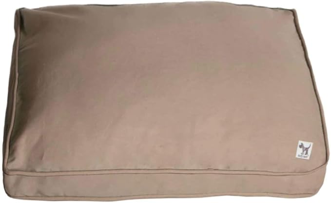 Molly Mutt Sheepy Wool-Filled Crate Pad, GOTS-Certified 100% Organic Cotton Canvas Cover with Soft 100% Natural Wool Insert, Ideal for Dog Bed or Kennel, Wild Horses, 30" x 21" x 2.5"