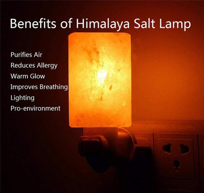 Spantik Himalayan Rock Salt Night Light Cylinder Shape 2Pack