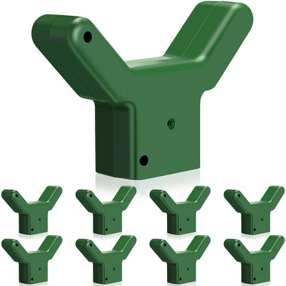 Yungyan 8 Pcs Tree Support, Plastic Fruit Tree Branch Support Device Tree Brace Prevent Them from Breaking for Vineyards Ornamental Gardens Orchards Fits on Standard 1.57 x 1.57 Inch Lumber (Green)