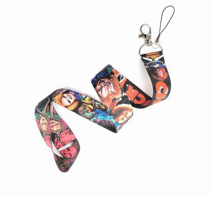 Pinstant Chucky Child's Play Horror Movie Halloween 17.7" Neck Lanyard Keychain Holder ID Badge Mobile Phone Pin Strap
