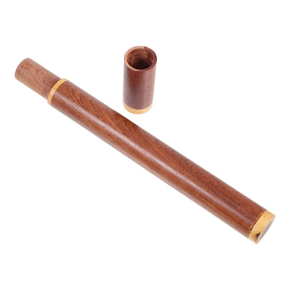 ARTIBETTER 3-Pack Smooth Natural Incense Tube Holder Set Compact 9.44In Wooden Incense Stick Storage Canisters with Simple Lid for Home Decor Meditation and Aromatherapy