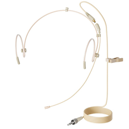 J K Professional Headset/Headworn Microphone MIC-J 071S Compatible with Sennheiser Wireless System - Omnidirectional Mic - Super Lightweight & Creative Design & Smallest Cartridge