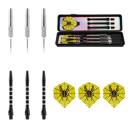 Accmor Steel Tip Darts Set, 26G Professional Darts, Metal Tip Darts with Aluminum Shafts, Copper Tungsten Barrels, Steel Tip Darts with Case,Black