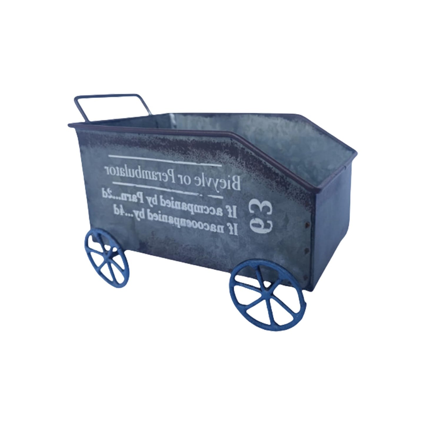Geavonyg Modern Metal Flower Cart with, Space-Saving Indoor Outdoor Garden Balcony Planter Stand Indoor Outdoor Metal Planter