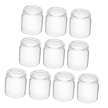 POPETPOP 10pcs Mini Succulent Glass Bottle Landscape Bottle Decoration Terrarium for Air Plants Test Tube Vials Micro Landscape Eco
