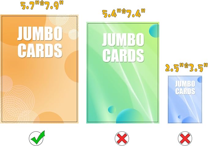 Jumbo Card Binder for PKM– WITHYU PU Leather Ringless Card Collection Binder with 60 Pockets, 5.7'' x 7.9''Card Holders Storage Album for Game Card (Carbon Black)