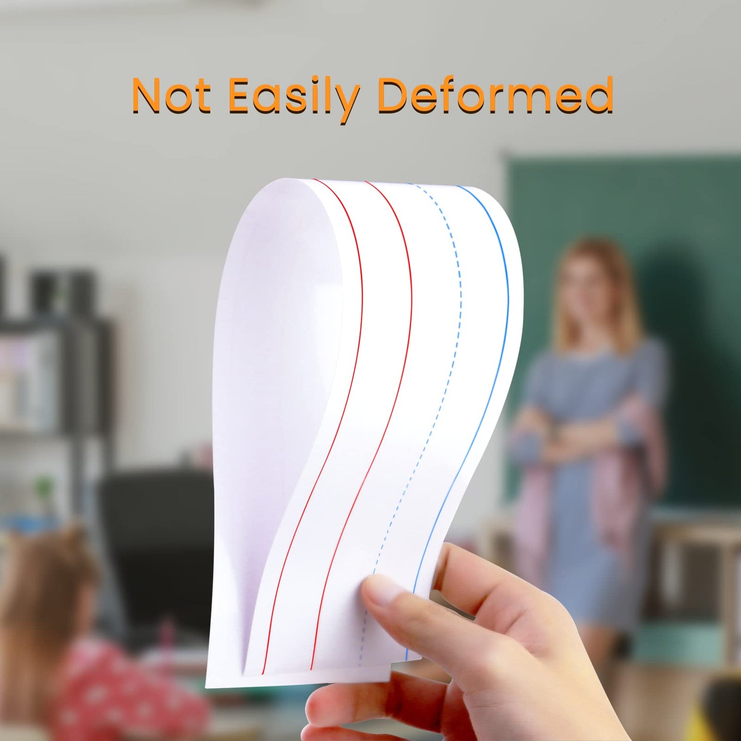 Godery 50 Pack Dry Erase Sentence Strips 16"X3" – Write and Wipe Away – Reusable Classroom Learning Tool for Your Standard Pocket Charts