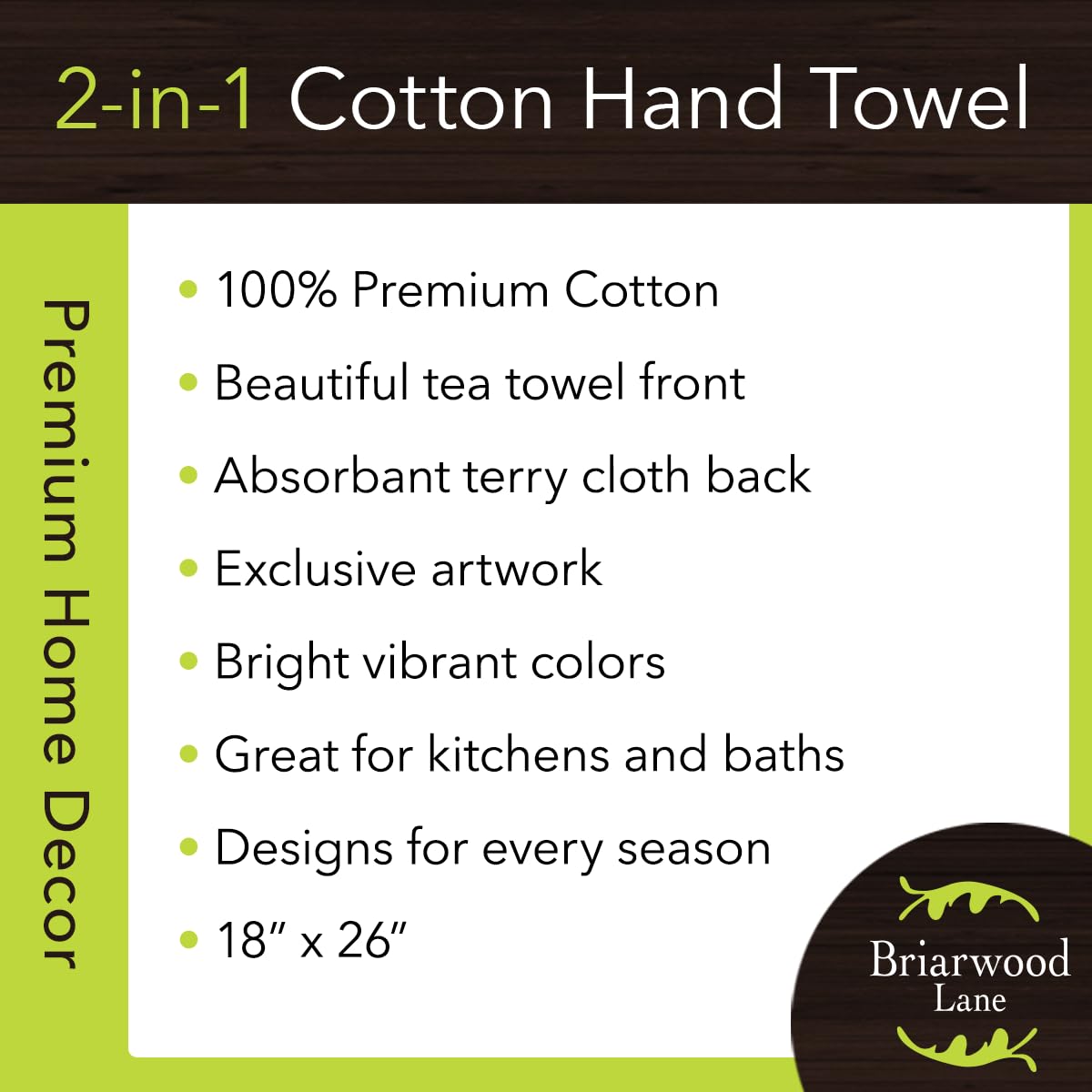Briarwood Lane Halloween Gnomes Cotton Hand Towel