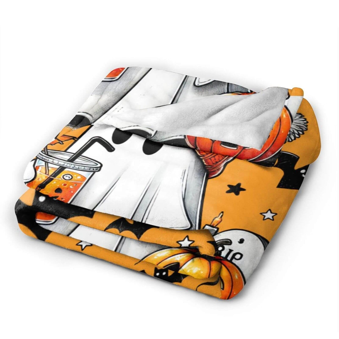 Halloween Blanket for Women Men, Haunted Halloween Themed Design Printed Throw Blankets for Teens Adults Lap, Chair Sofa, Warm Soft Cozy Blanket, 50"x 60"