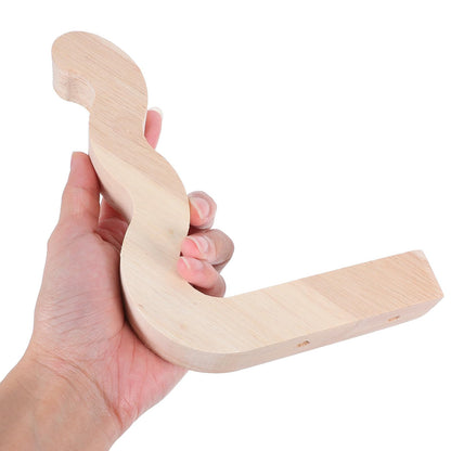 Ciieeo 2pcs Wall Hook Flower Brackets for Plants Indoor and Outdoor, Wooden Plant Hangers for Pots, Lanterns, Wind Chimes, Decorative Wall Mounted Hanging Hooks for Garden Patio