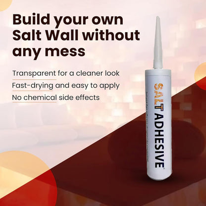 Himalayan Salt Glue Pack of 12 Adhesive for Joining Salt Bricks, The Perfect Sealant to Join Salt Tiles and Salt Blocks for Wall, Strong bonding Adhesive for Joining Plastic Material Products
