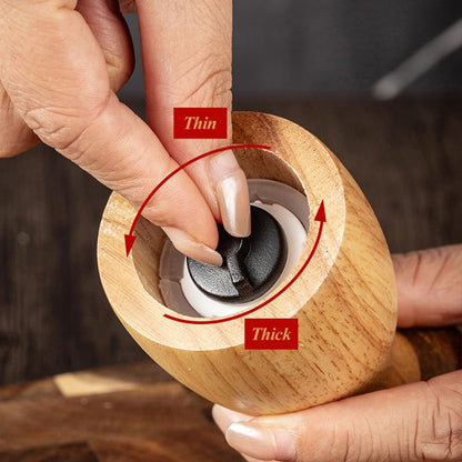 MAGICLULU Mushroom Shaped Salt and Pepper Grinder Set with Tray Manual Kitchen Spice Mill 5.90X5.11X3.14In Ideal for Home Cooking and Seasoning