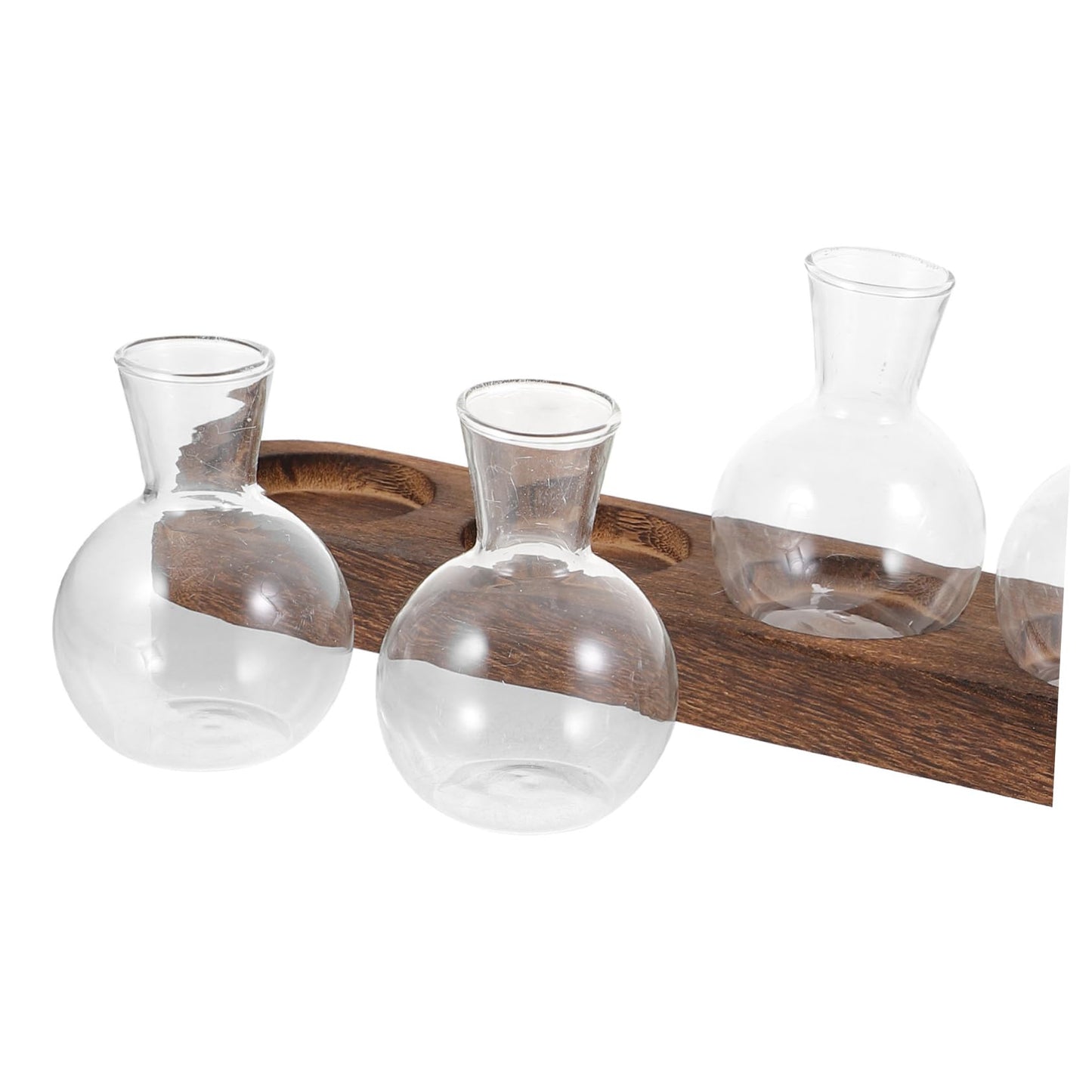 LIOOBO Modern Home Decor Glass Vase Pothos Plant Container Desktop Terrarium Bud Vase Centerpiece