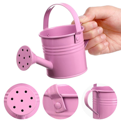 6PCS Kids Metal Watering Can Indoor Plants Small Watering Can for Indoor Plants Mini Gardening Tool Tiny Kettle for Gardening