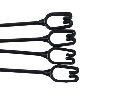 Replacement 4 Strand Plastic Hangers for 12" Hanging Baskets - Set of 5 (Black)