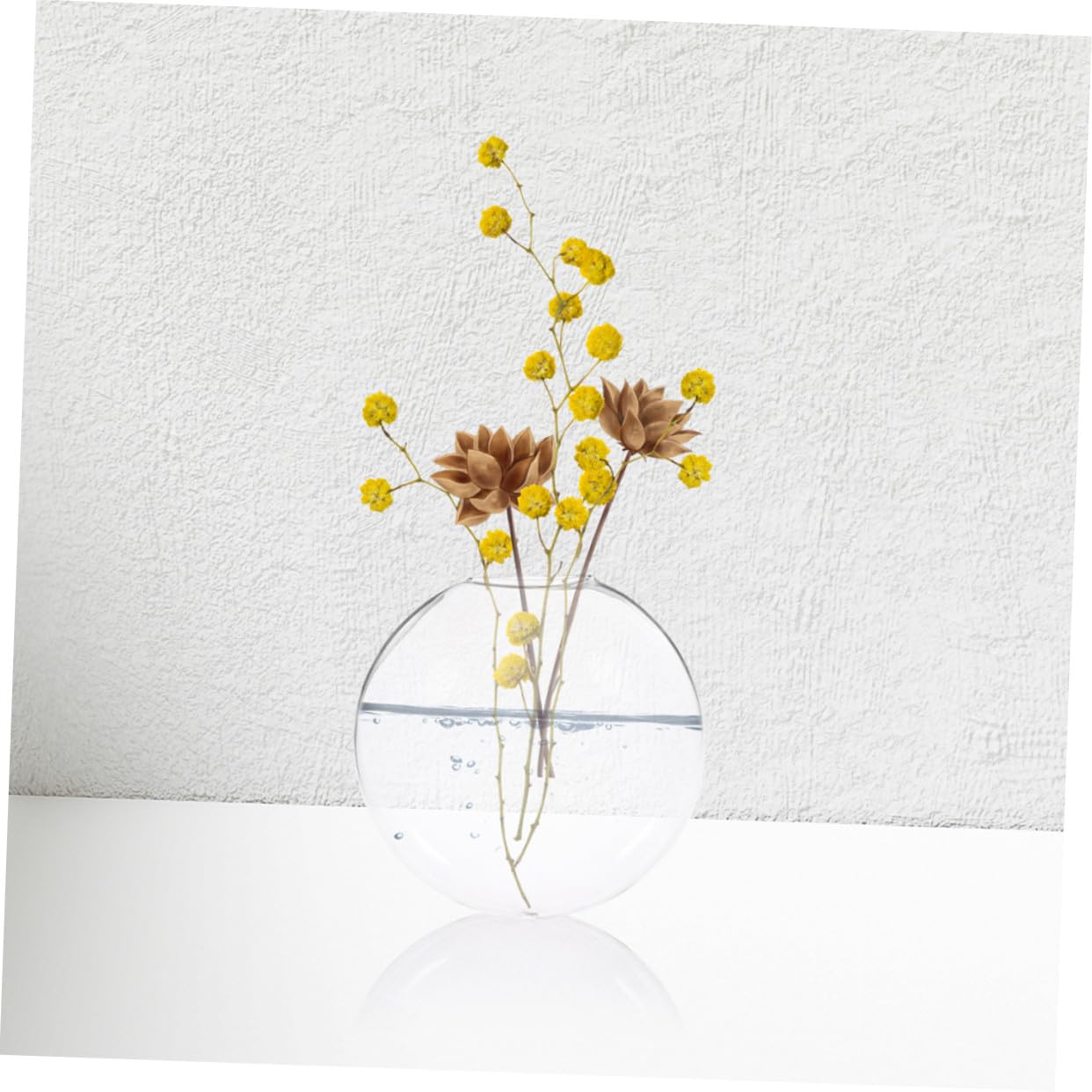 Uonlytech 6pcs Wall Hanging Glass Terrarium Planter Transparent Hydroponic Vase for Indoor Plants Space-Saving Decorative Flower Jars for Home Office Bathroom