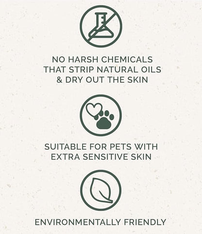 Chagrin Valley Soap & Salve Organic Natural Dog & Pet Shampoo – Unscented & Moisturizing for Dogs with Dry, Sensitive or Itchy Skin – Coconut Milk Conditions the Coat - 3.8 OZ Bar 3PK