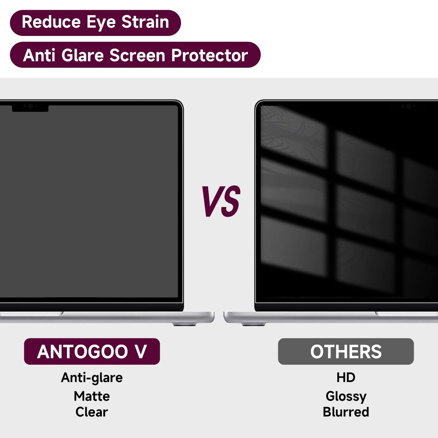 2 Pack Anti Glare Screen Protector Compatible with Macbook Pro 16 Inch (2021-2024, M4, M3, M2, M1-A3403/A2991/A2485/A2780), Anti Scratch Matte Screen Protector