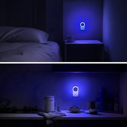 Briignite LED Baby Night Lights Plug into Wall [4Pack], Nightlight with Light Sensors for Kids Room, Bathroom Stair Lights, Hallway Light, Warm White