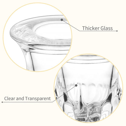 20 Pcs Glass Taper Candle Holders - Romadedi Clear Small Candlestick Holder Bulk, Thicker Glass Candle Sticks Set for Wedding Christmas Party Dining Table Table Centerpiece Decor