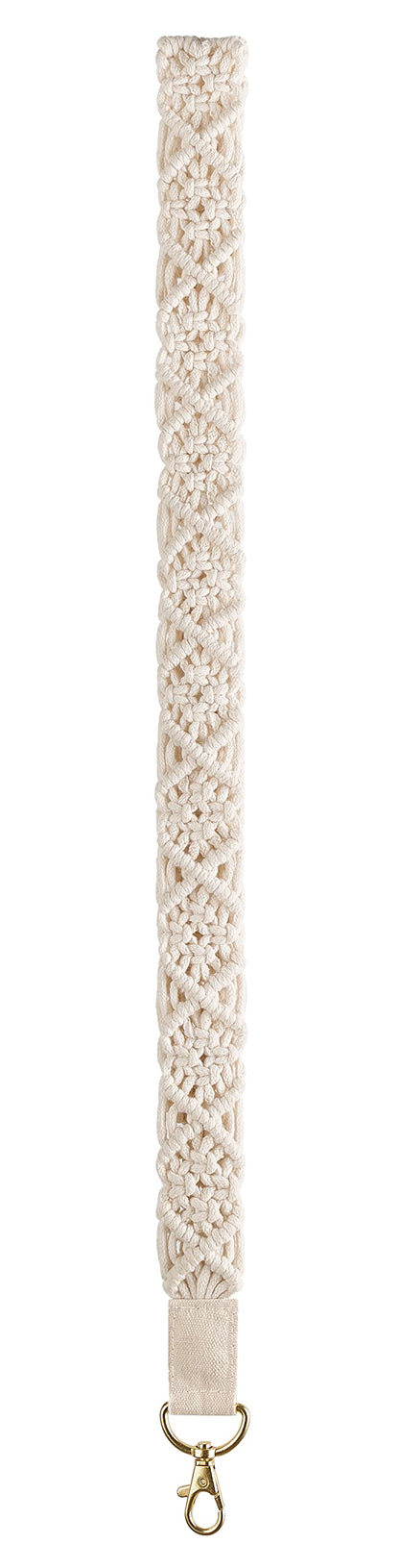 Mkono Set of 2 Boho Keys Organizer - Macrame Key Holder for Wall and Lanyard for Keys ID Badges