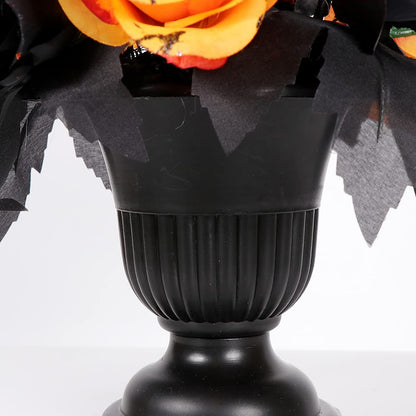S-DEAL Halloween Decorations Table Artificial Flowers, Witch Boot and Fake Rose Tabletop Centerpieces Halloween House Haunted Decor 13x17 Inches