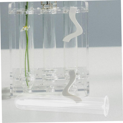 Ciieeo 6pcs Glass Test Tube Vase for Air Plant Terrarium Propagation Jars for Plants Glass Tube Vase Elegant Design for Home Office