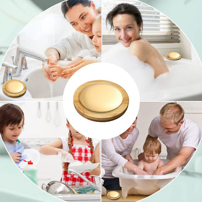 12 Pcs Bamboo Soap Dishes, Wooden Soap Tray Soap Holder, Shampoo Bar Holder Bar Soap Holder for Bathroom, Kitchen (Round)