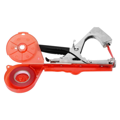 Yolando Plant Tying Machine Tape Tool for Tomatoes Peppers Grapes Cucumbers and Vining Vegetables Quickly and Easily Tie, Great for Gardeners Farmers, with Tapes, Spare Parts, Staples - Red
