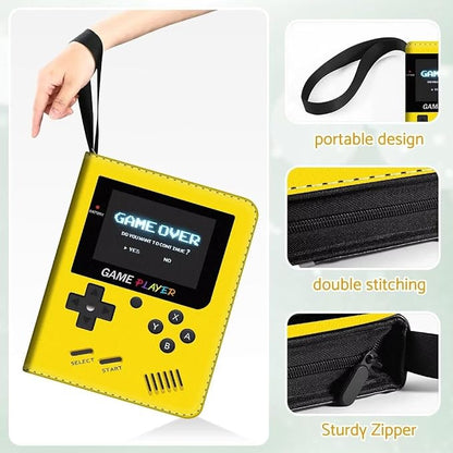 Card Binder Holder 480 Pockets with 60 Removable Sleeves, Portable Game/Sports Trading Cards Binder Album Collector Organizer Protectors with Zipper,Waterproof