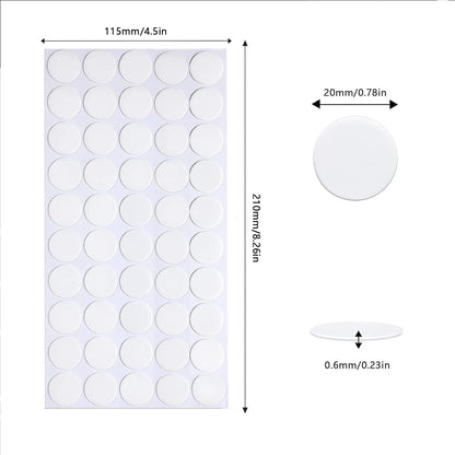 Adhesive Stick dots Two-Sided Sided Mounting Putty Stick Tack for Wall Hanging Crafts Balloons Festival Party Decorations,Clean Removable(0.78"*0.78"-600)