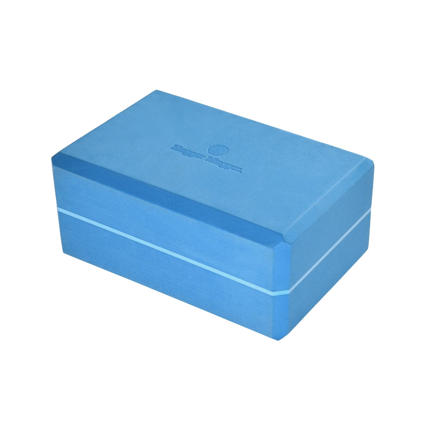 Hugger Mugger 4 in. Foam Yoga Block - Strong and Stable, Beveled Edges for Comfort, Most Favored Block Size, Helps with Alignment and Support in Many Poses