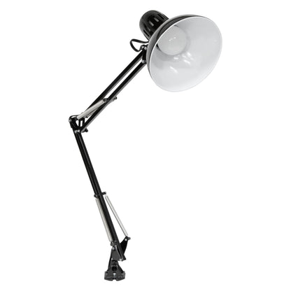 Studio Designs Swing Arm Lamp with 13-watt CFL Bulb, Black