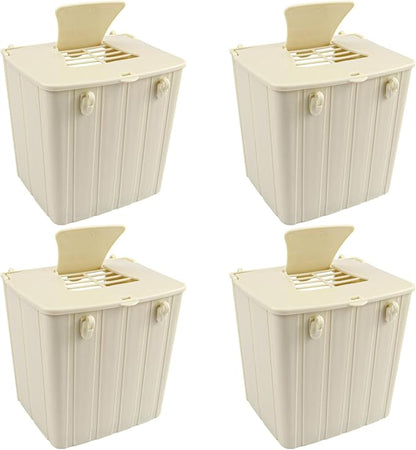 4PCS Plastic Bird Nest Box Bird Nest Breeding Boxes Outdoor Indoor Mounted Parrot Nest Boxes for Birds Finch, Squirrel, Parrot, Budgie