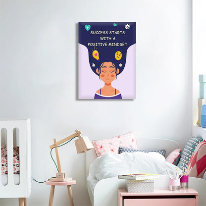 KDMAZH Inspirational & Motivational Classroom Canvas Wall Art Decoration, High School & Elementary Decor, Diversity Decorations, 6-pack(29 x 38 cm) frame