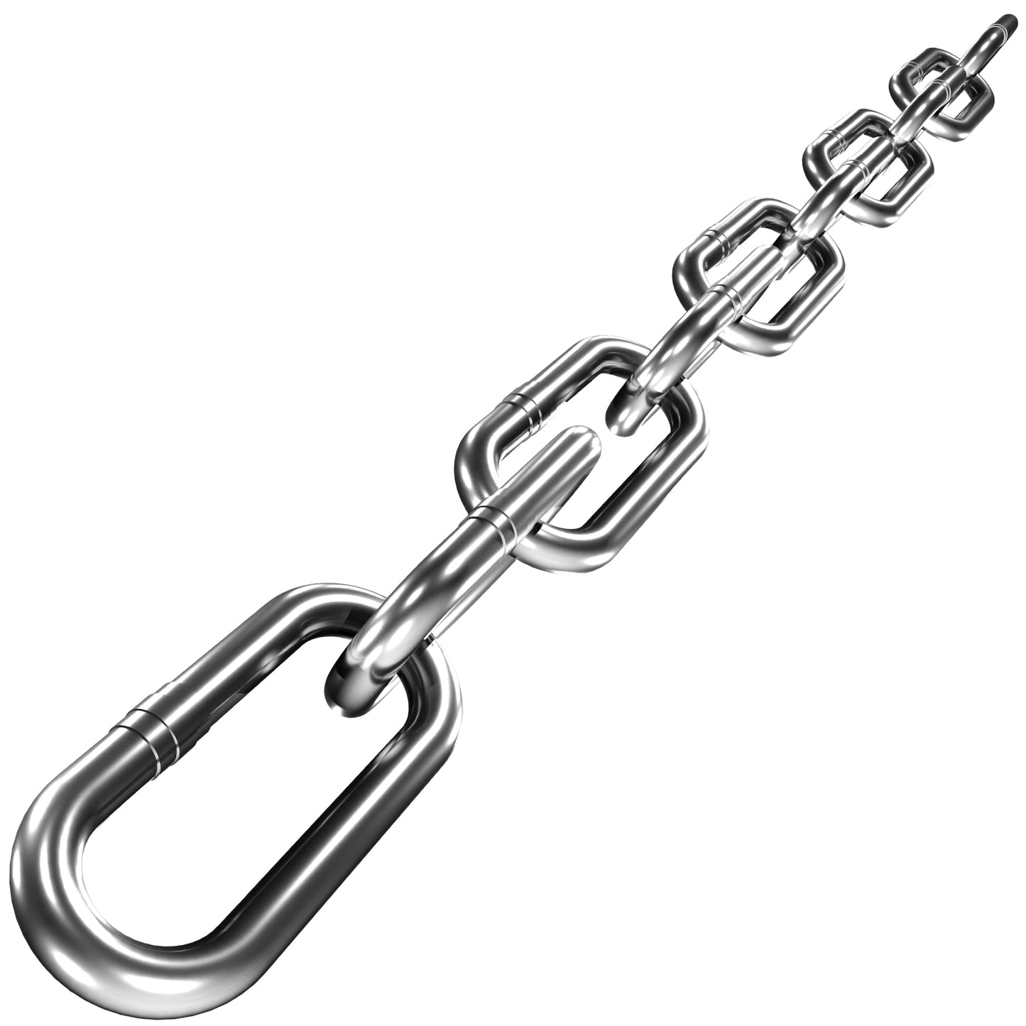 Stainless Steel Chain, Lsqurel 6.5ft Metal Chain Link Chain 1/4in Heavy Duty Chain Utility Jack Chain for Home Outdoor Camping Hanging etc (1/4in-6.5ft)