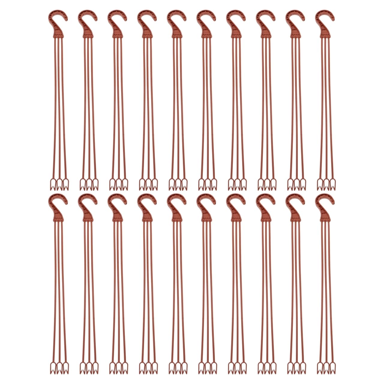 Hemoton 50pcs Plastic Hanging Flower Plant Holders Durable Hooks for Indoor and Outdoor Gardening for Balconies Windowsills and Home Decor and Planter Accessories