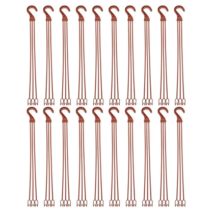 Hemoton 50pcs Plastic Hanging Flower Plant Holders Durable Hooks for Indoor and Outdoor Gardening for Balconies Windowsills and Home Decor and Planter Accessories