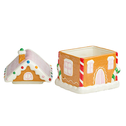 10 Strawberry Street Gingerbread Cottage Canister