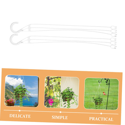 Garneck 20pcs Hanging Flower Pot Hangers Hooks for Indoor and Outdoor Use Stylish Planter Holder for Gardens Balconies and Living Rooms Elegant Design for Pothos and Plants