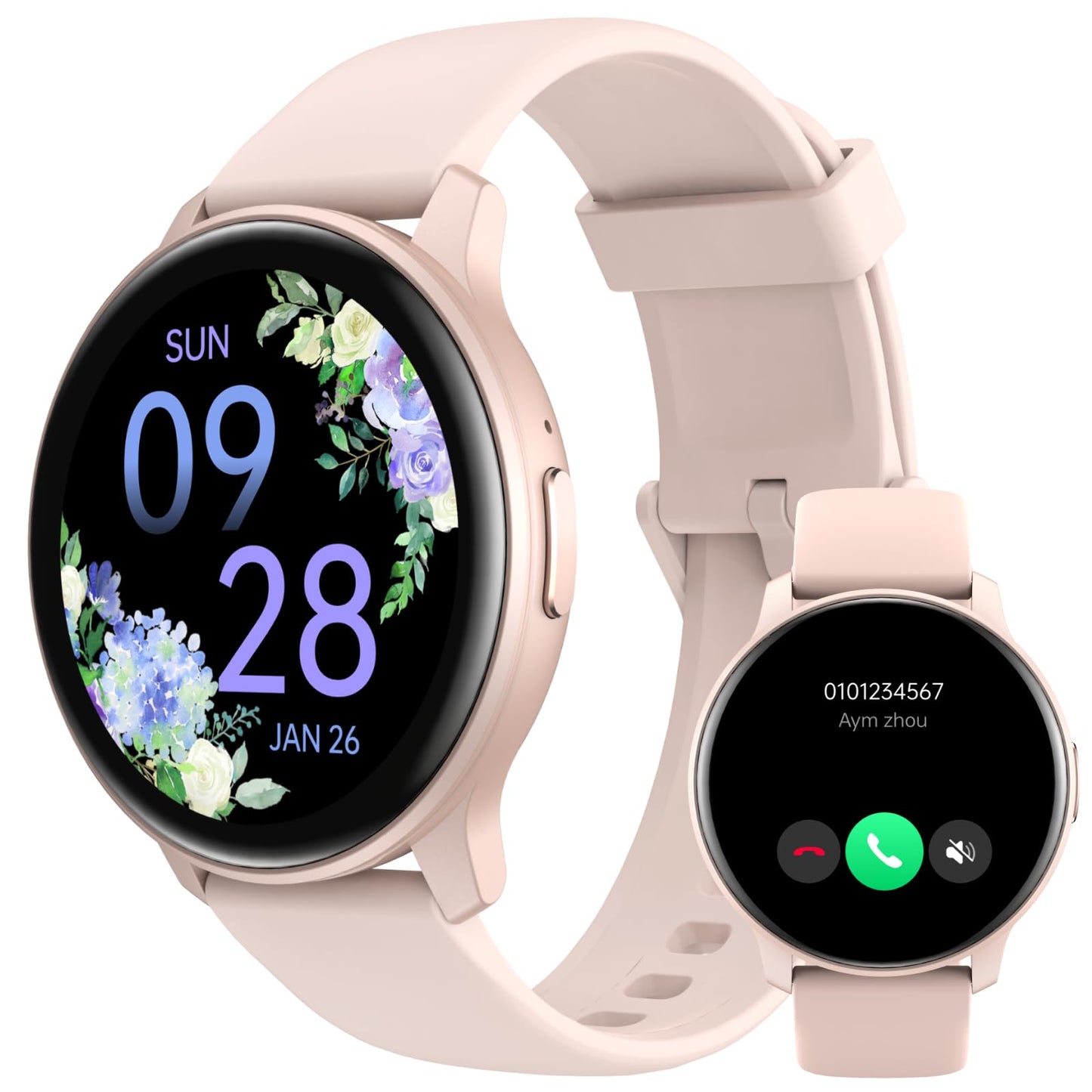 JeeJTek Smart Watch, HD Smartwatch for Men Women (Answer/Make Calls), Fitness Watch with 100+ Sport Modes, IP68 Waterproof/Heart Rate/Sleep Monitor, Activity Trackers for iOS/Android