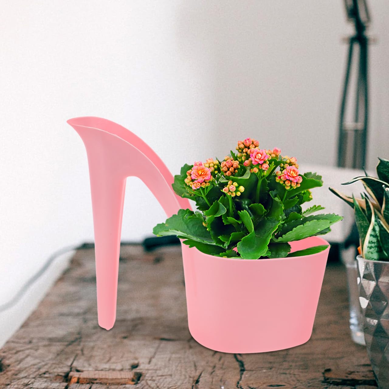 Kisangel 2Pcs High Heel Shaped Flowerpot, Stylish Shoe Design Planter Succulent Nursery Pots for Outdoor Garden Display Flower Pots