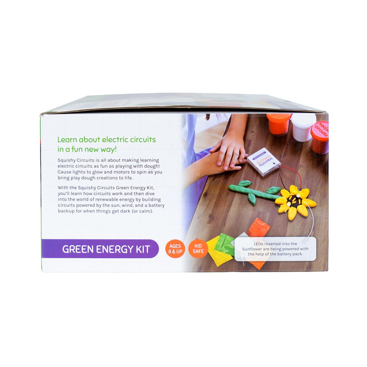 Squishy Circuits Green Engineering Kit - Explore Electrical Circuits, Solar Power, Wind Power and More with Play Dough - STEM Science Kits for Kids Age 8-12
