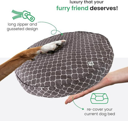 Molly Mutt Medium to Large Dog Bed Cover - Clark Gable Print - Measures 36” x 5’’ - 100% Cotton - Durable - Breathable - Sustainable - Machine Washable Dog Bed Cover