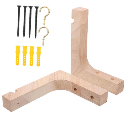 UPKOCH 2pcs Heavy-Duty Wooden Hanging Plant Hooks for Indoor Outdoor Wall Mount Planter Hangers Suitable for Flower Pots and Ceiling Plant Stands