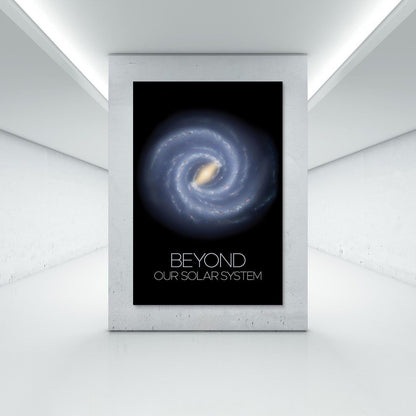 Milky Way Galaxy Wall Art 16x24 Inch Unframed– Spiral Galaxy Astronomy Poster Print, Space Science Decor for Classroom, Kids Room, Home Office, Science Gift for Students & Teachers